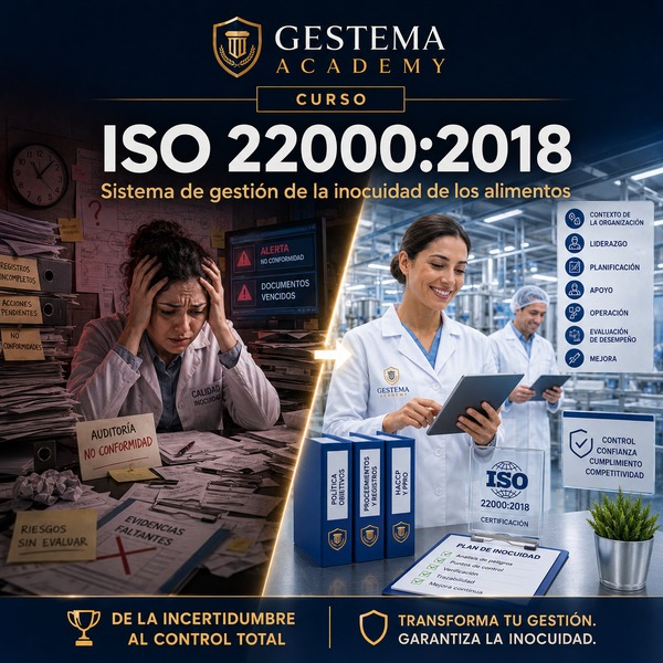 Curso ISO 22000:2018. Sistema de gestión de inocuidad alimentaria