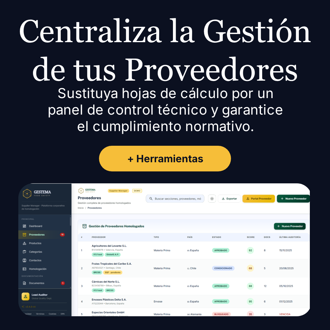 Gestema Supplier Manager — vista 3